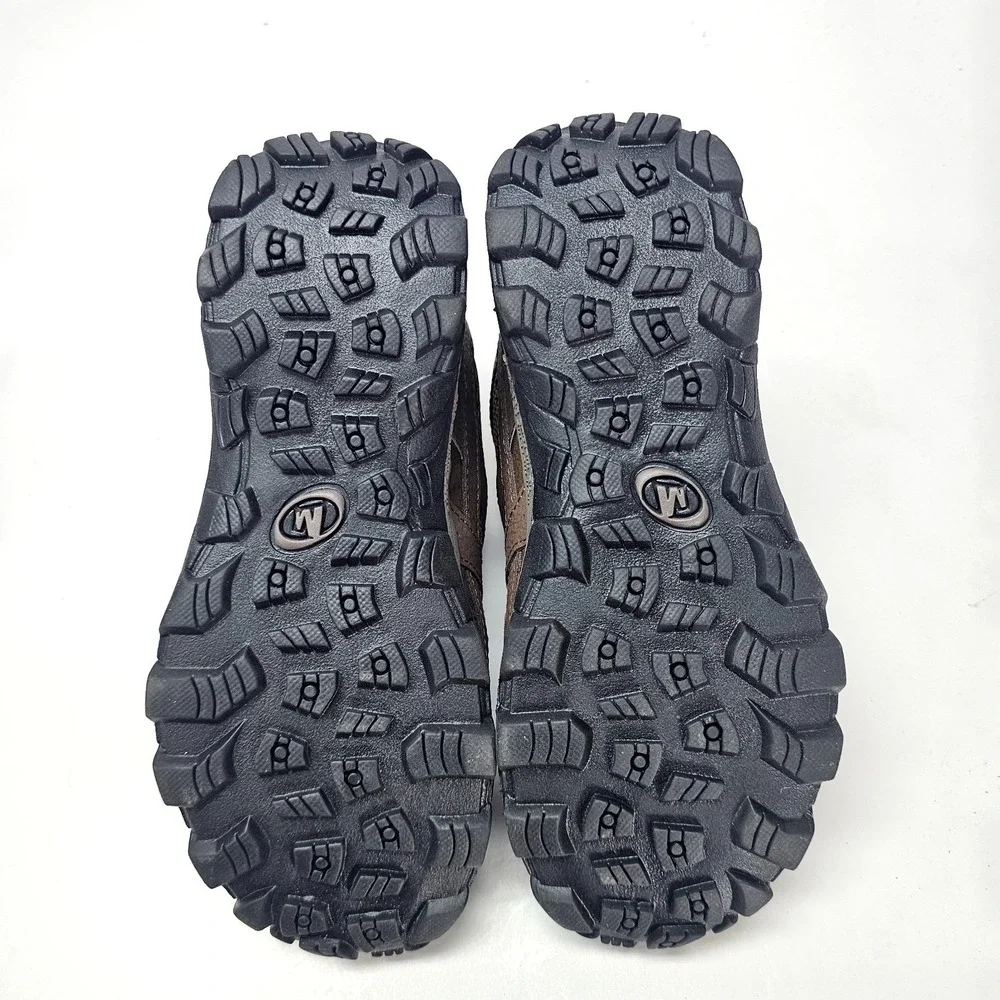 Merrell Moab 2 Mid Waterproof Kids Size 4.5 Brown Hiking Leather Boots MK261204